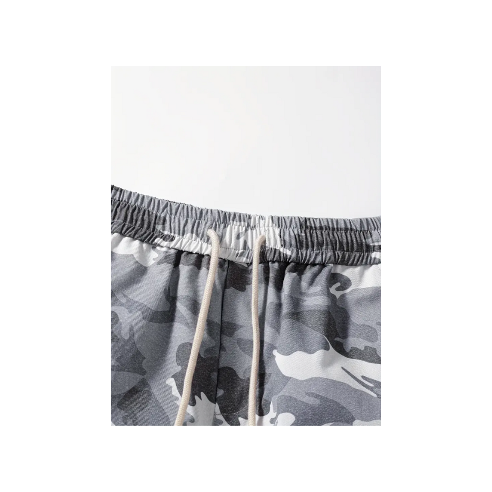 Gray Camo Cargo Pants