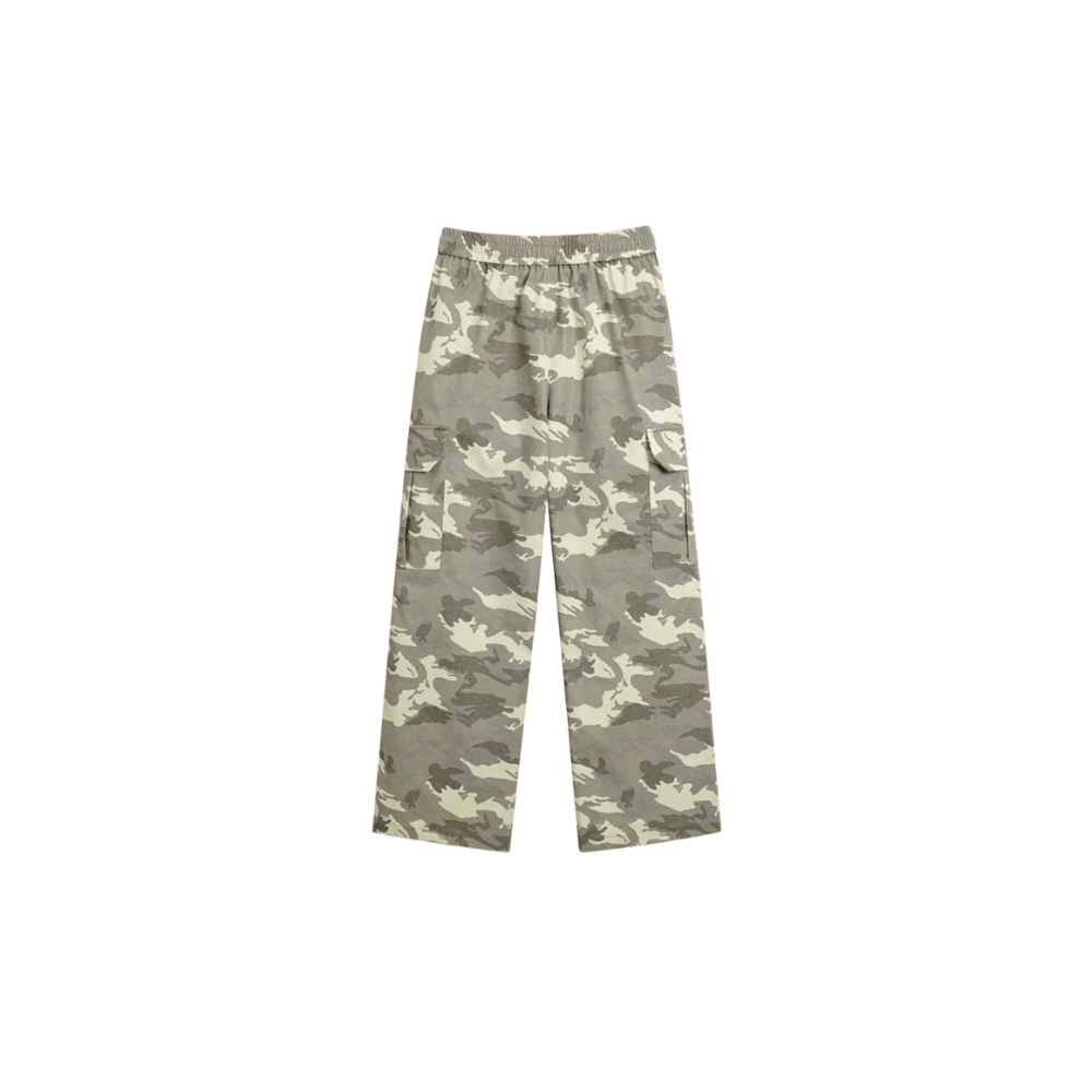 Green Camo Cargo Pants
